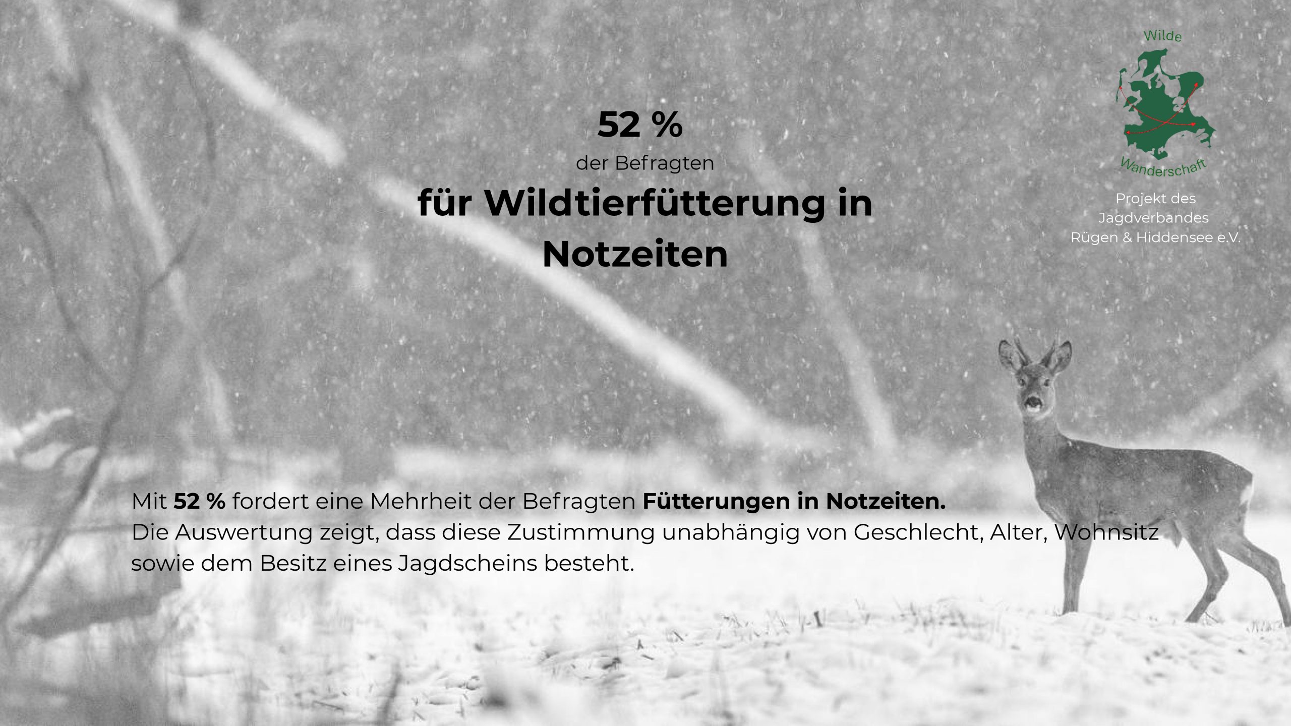 Befragung zum Erfordernis von Fütterungen in Notzeiten